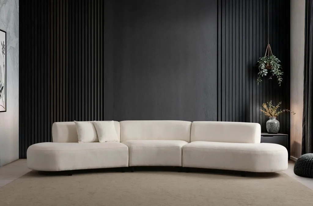 Këndare Atelier del Sofa, ngjyrë krem, U-shape, (L1 + 01 + 1R) - Corner v2 - 1