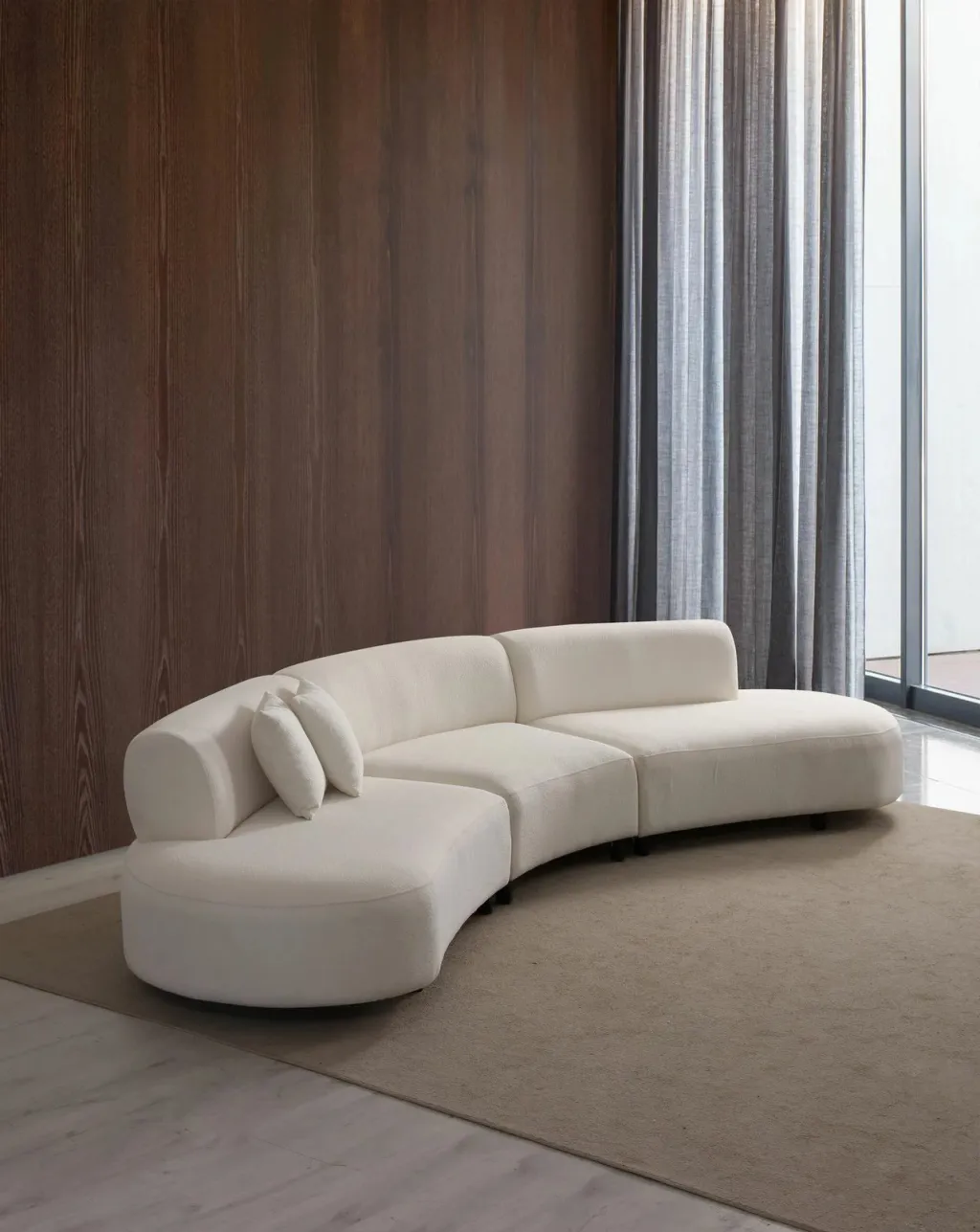 Këndare Atelier del Sofa, ngjyrë krem, U-shape, (L1 + 01 + 1R) - Corner v2 - 3