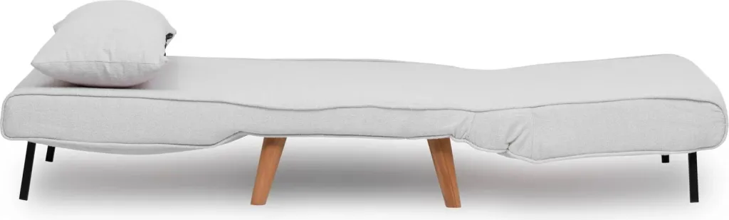 Krevat-karrige një vendi Atelier del Sofa, Folde Single, material teddy, e bardhë - 11