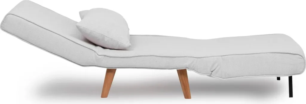 Krevat-karrige një vendi Atelier del Sofa, Folde Single, material teddy, e bardhë - 14