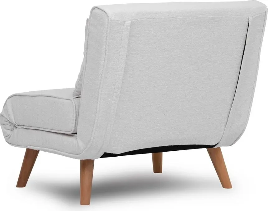 Krevat-karrige një vendi Atelier del Sofa, Folde Single, material teddy, e bardhë - 16