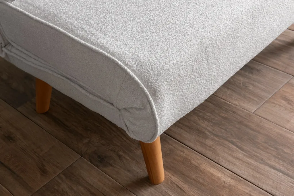 Krevat-karrige një vendi Atelier del Sofa, Folde Single, material teddy, e bardhë - 4