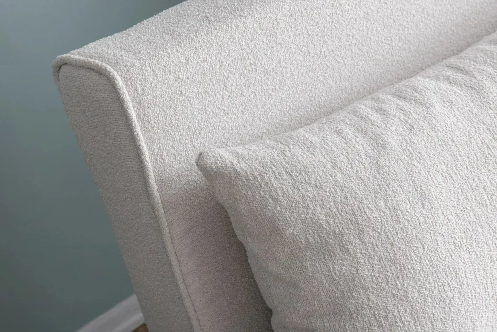 Krevat-karrige një vendi Atelier del Sofa, Folde Single, material teddy, e bardhë - 5