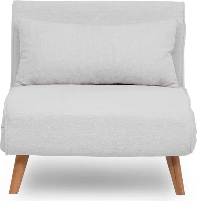 Krevat-karrige një vendi Atelier del Sofa, Folde Single, material teddy, e bardhë - 7
