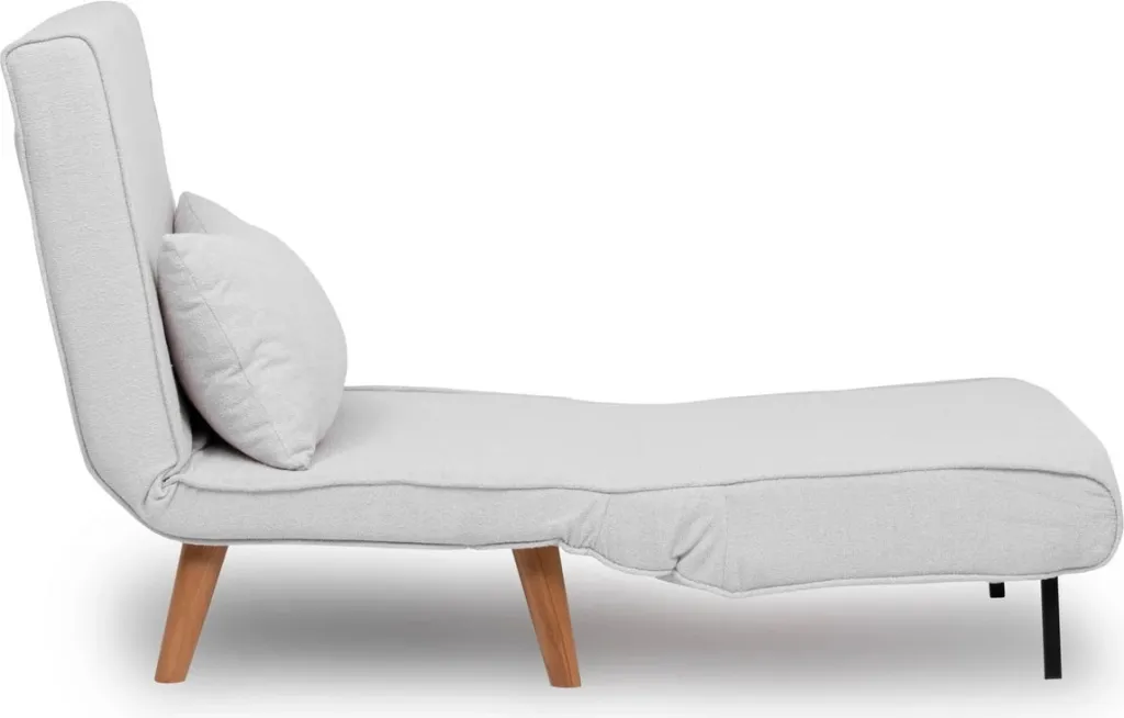 Krevat-karrige një vendi Atelier del Sofa, Folde Single, material teddy, e bardhë - 10