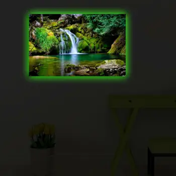 Pikturë dekorative me drita LED, shumëngjyrëshe, 45x70cm, 4570DACT-34