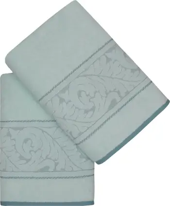 Set peshqirësh banje (2 copë), Mijölnir, Sultan, ngjyrë mente
