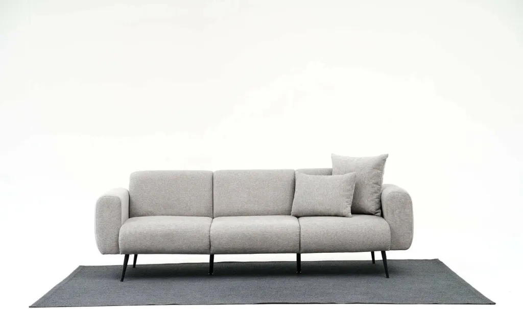Divan treshe Atelier del Sofa, ngjyrë gri e çelët - 2