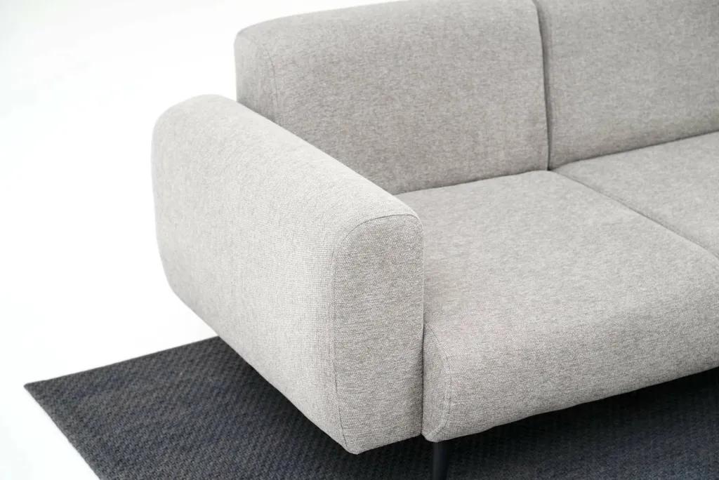 Divan treshe Atelier del Sofa, ngjyrë gri e çelët - 4