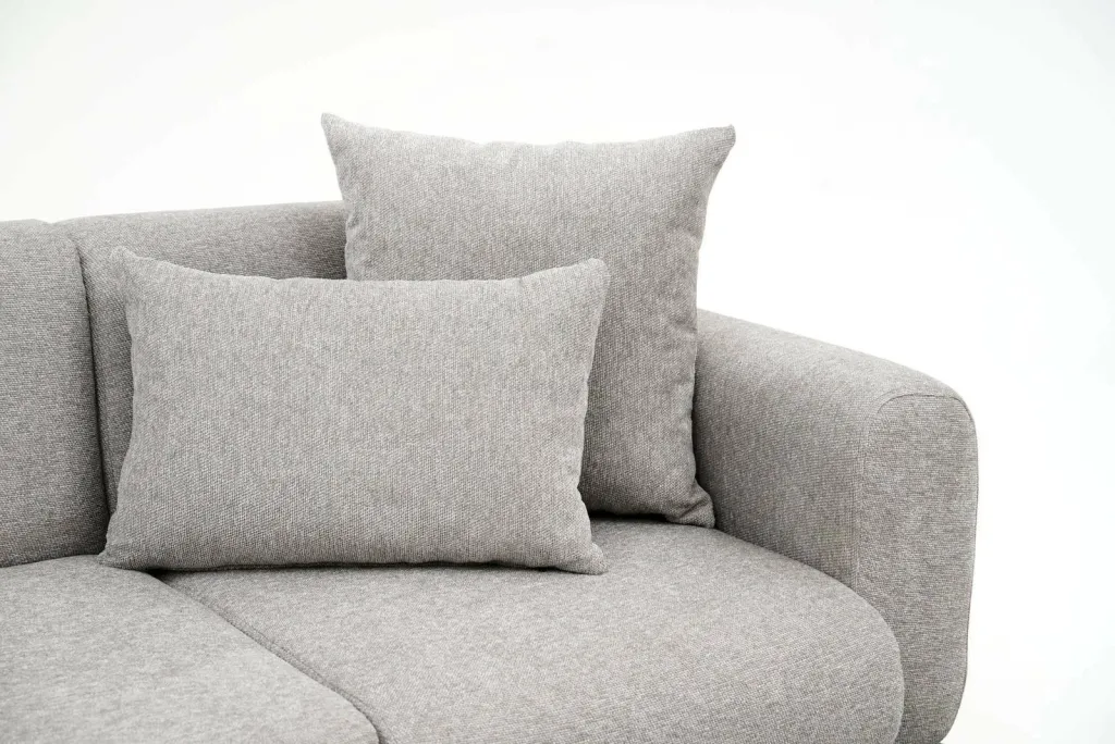Divan treshe Atelier del Sofa, ngjyrë gri e çelët - 5