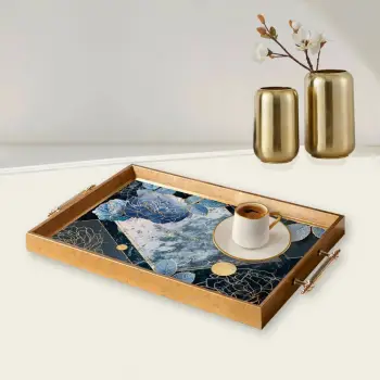 Tabaka qelqi Aberto Design, shumëngjyrëshe, TPEA9906, 50x29x3.5 cm