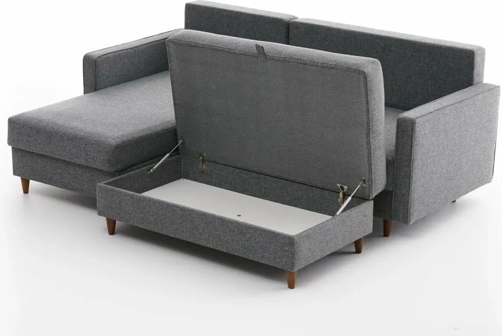 Këndare Eva, ngjyrë gri, Atelier del Sofa, pjesa e majtë - 9