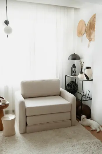 Krevat-karrige një vendës, Atelier del Sofa, Nest, e bardhë
