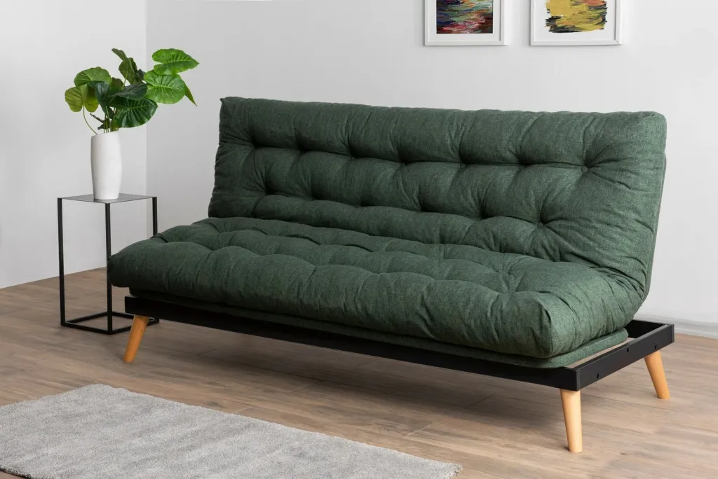 Divan-krevat treshe Atelier del Sofa, Saki, ngjyrë e gjelbër - 1