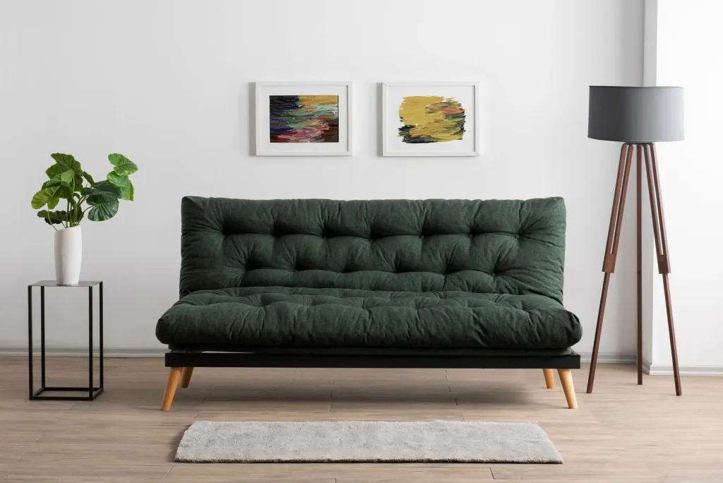 Divan-krevat treshe Atelier del Sofa, Saki, ngjyrë e gjelbër - 2
