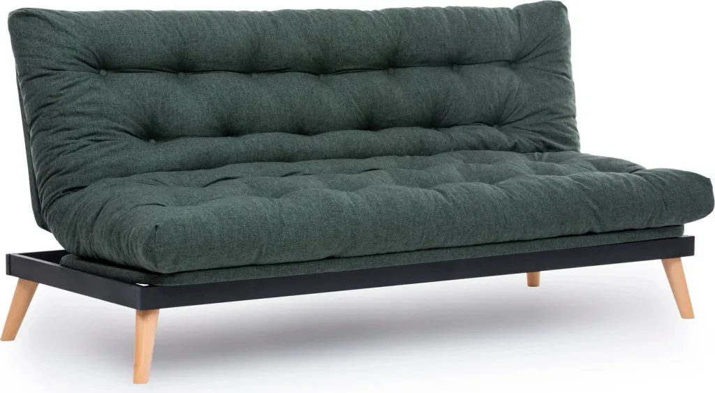 Divan-krevat treshe Atelier del Sofa, Saki, ngjyrë e gjelbër - 14