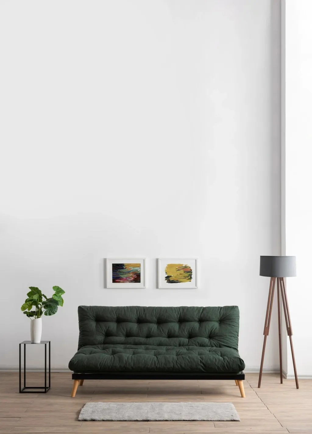 Divan-krevat treshe Atelier del Sofa, Saki, ngjyrë e gjelbër - 3