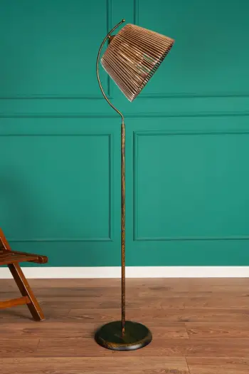 Llambë dyshemeje Opviq, model Cone, ngjyrë antike