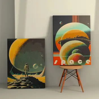 Pikturë dekorative në kanavacë (2 copë), Wallity, 2KNV4325, 50x70cm