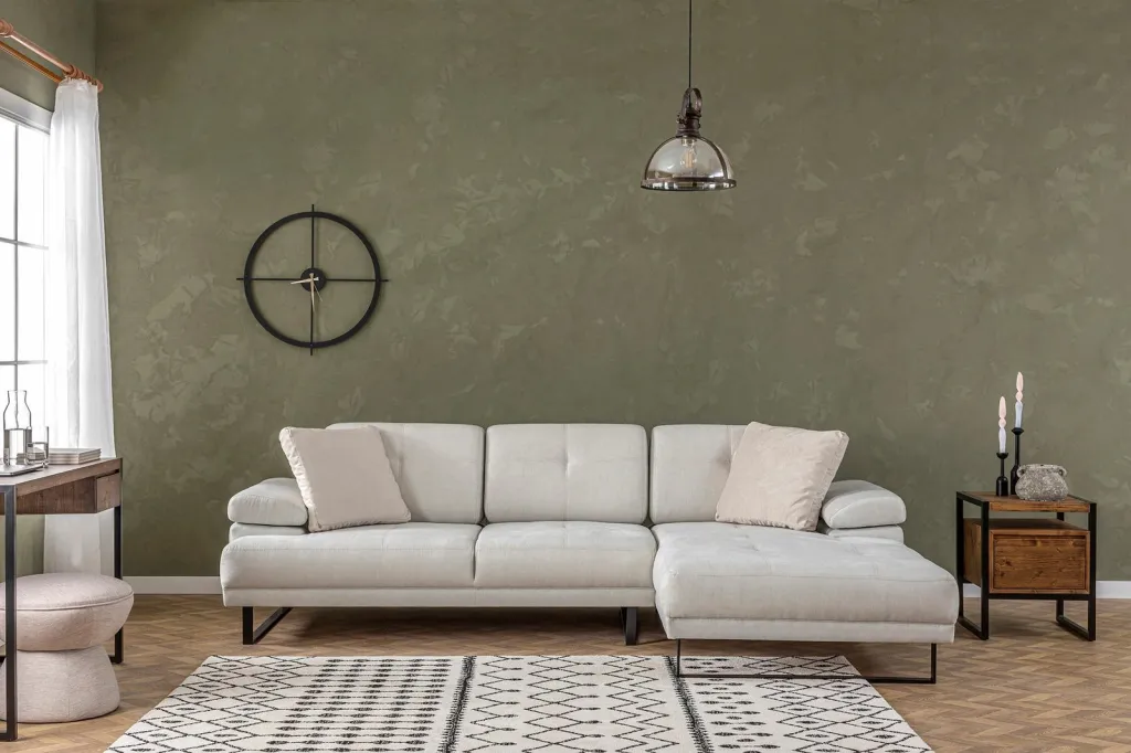 Këndollëse Atelier del Sofa, Mustang Large, e djathtë, bezhë - 1