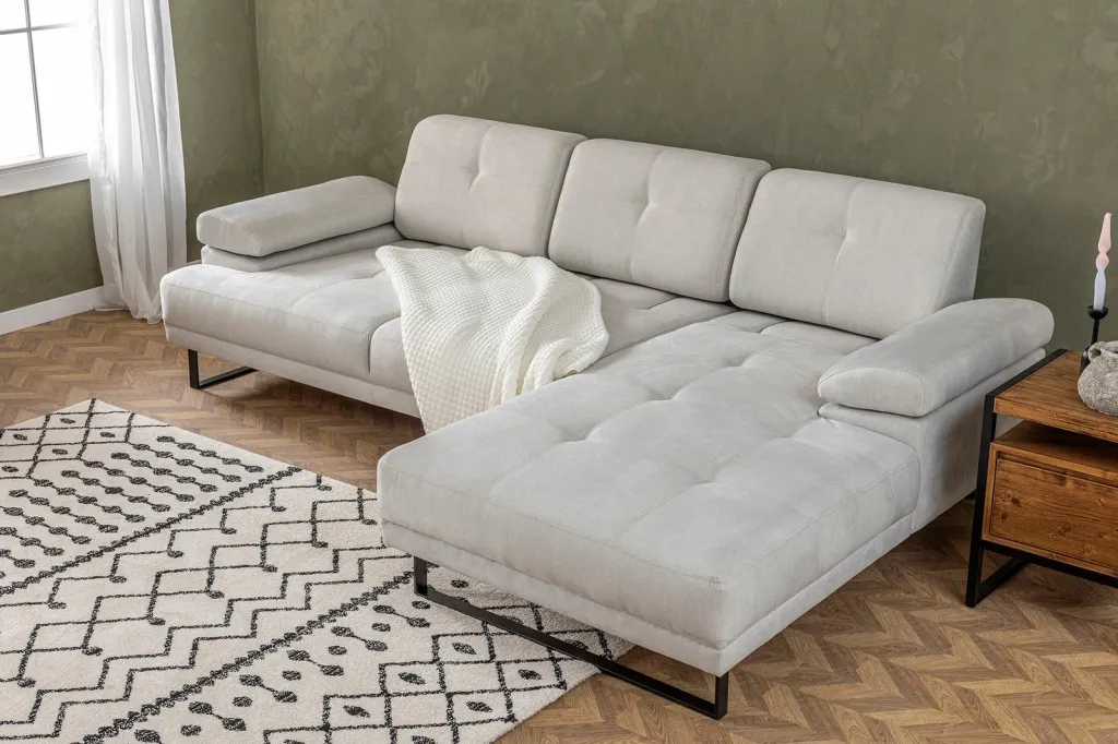 Këndollëse Atelier del Sofa, Mustang Large, e djathtë, bezhë - 3