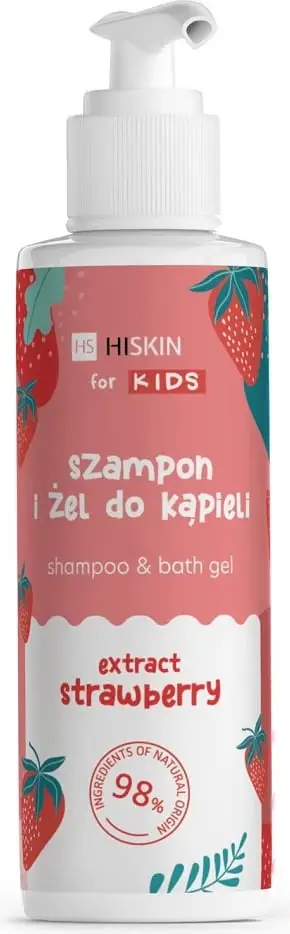 Shampon dhe xhel dushi për fëmijë HiSkin Strawberry, 280ml