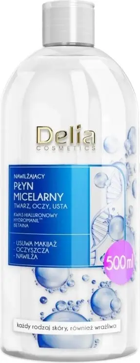 Ujë micelar për femra Delia Moisturizing Micellar Water, 500ml