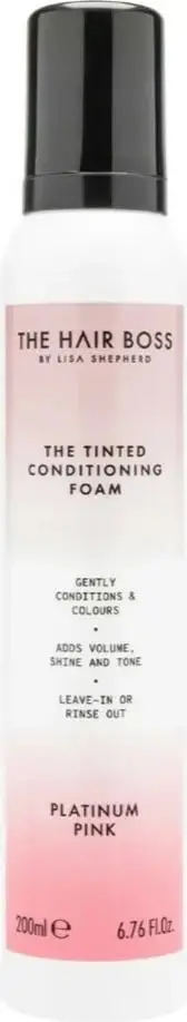 Kondicioner në shkumë për femra The Hair Boss Tinted Conditioning Foam Toning Platinum Pink, 200ml