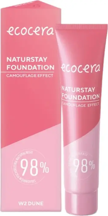Fondatinë për femra Ecocera Naturstay Foundation Natural Covering W2 Dune, 30ml
