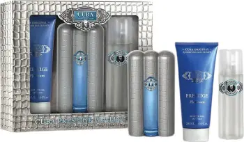 Set Cuba Prestige Platinum Eau de Toilette, 90ml + aftershave, 100ml + xhel dushi, 200ml