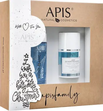 Set për fytyrë APIS Micellar Foam Facial Cleansing + Active Moisturizing Cream për femra, 150ml + 50ml