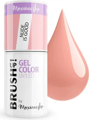 Llak për thonj për femra BrushUp! Gel Color UV/LED Hybrid Nail Polish Nude Is Good, 5g