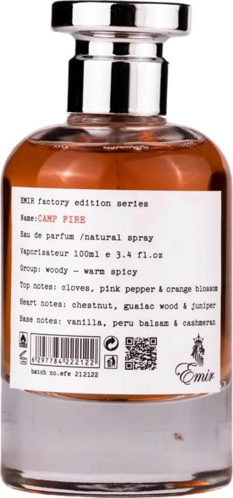 Parfum Paris Corner EMIR Camp Fire Factory Edition, EDP, 100ml - 1