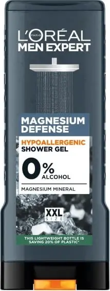 Xhel dushi për meshkuj L'Oreal Paris Men Expert Magnesium Defense 400ml