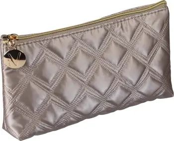 Çantë kozmetike Inter Vion Gold &amp; Black quilted simple gold për femra ari 1 copë