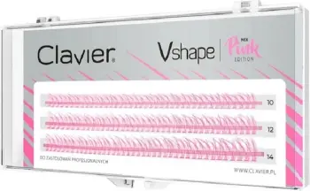 Clusters për qerpikë Clavier Vshape Colour Edition për femra Pink Mix 120 copë