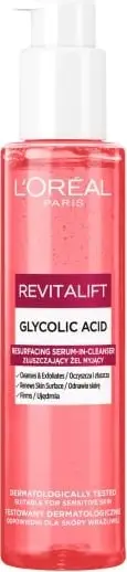 Pastrues fytyre për femra L'Oreal Paris Revitalift Exfoliating Cleansing Gel me acid glikolik, 150ml