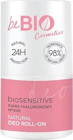 Deodorant roll-on për femra BeBio Ewa Chodakowska me acid hialuronik dhe ekstrakt të erikës, alum natyral, 50ml