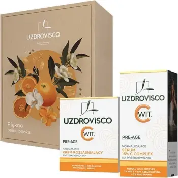 Krem fytyre dhe serum për hiperpigmentim UZDROVISCO Pre-Age për femra 50ml + 30ml