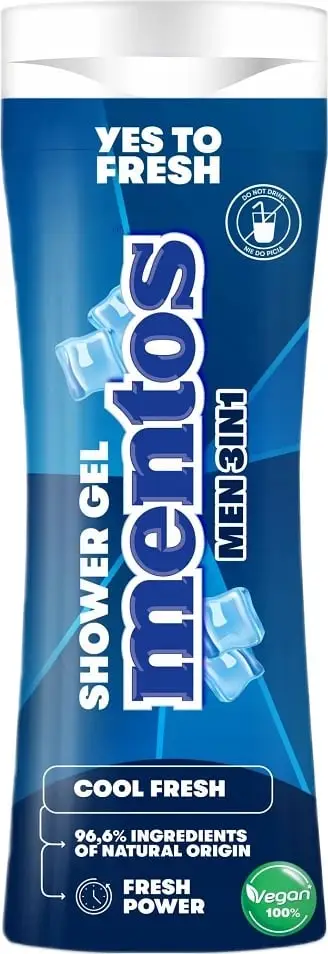 Shower gel për meshkuj Mentos Cool Fresh 300ml