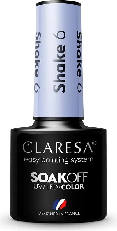Llak për thonj Claresa Soak Off UV/LED Shake Hybrid 6.5g - 1