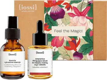 Set serum dhe esencë për fytyrë për femra Iossi Feel the Magic! 30ml + 50ml