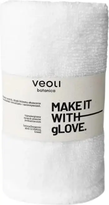 Peshqir fytyre Veoli Botanica Make It With Glove për femra, 1 copë