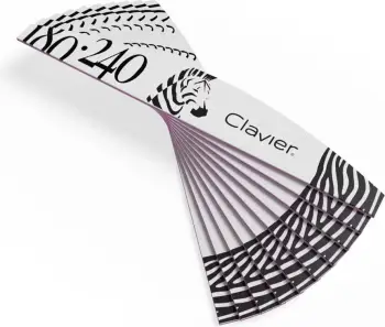 Limer për thonj Clavier 180/240 Zebra për femra 10 copë