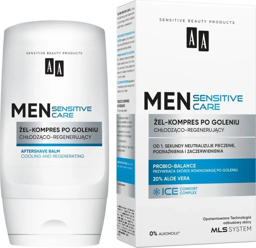 Xhel pas rruajtjes për meshkuj AA Men Sensitive Cooling-Regenerating, 100ml - 1