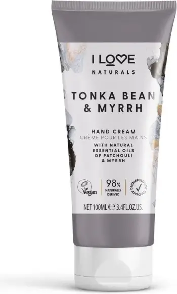 Krem për duar për femra I Love Naturals Tonka Bean & Myrrh 75ml