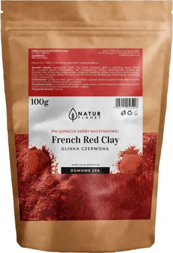 Maskë për fytyrë për femra Natur Planet Red Glinka 100g