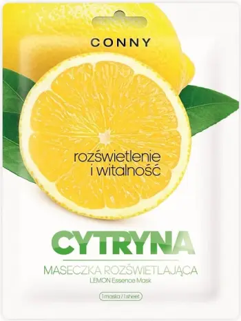 Maskë fytyre për femra Conny Lemon Essence Mask Brightening Sheet Mask 23g