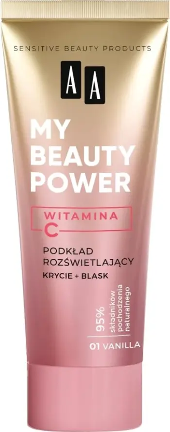 Fondatinë për femra AA My Beauty Power Illuminating Foundation 01 Vanilla, 30ml