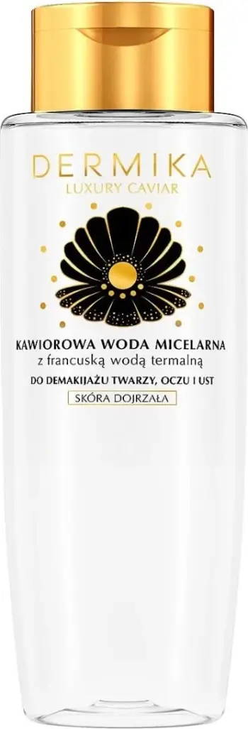 Ujë micelar për femra Dermika Luxury Caviar me ujë termal francez, 400ml